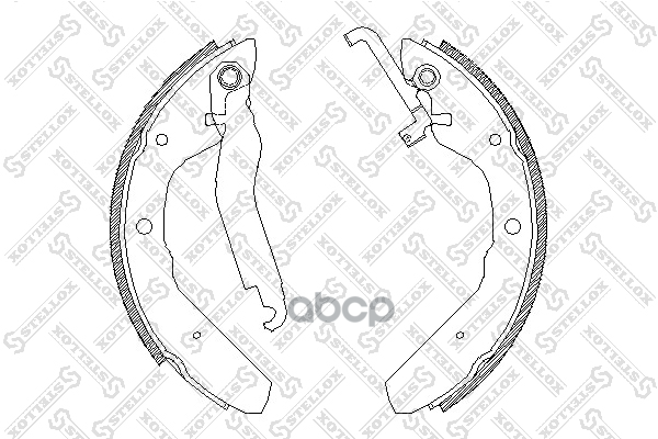 колодки барабанные VW T2 1.6-1.7TD 8 414100SX Stellox арт. 414100SX