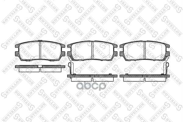 колодки дисковые з. с антискр. пл Mitsubishi Pajero 2.4-2.8TD 90- 416002BSX Stellox арт. 416002BSX