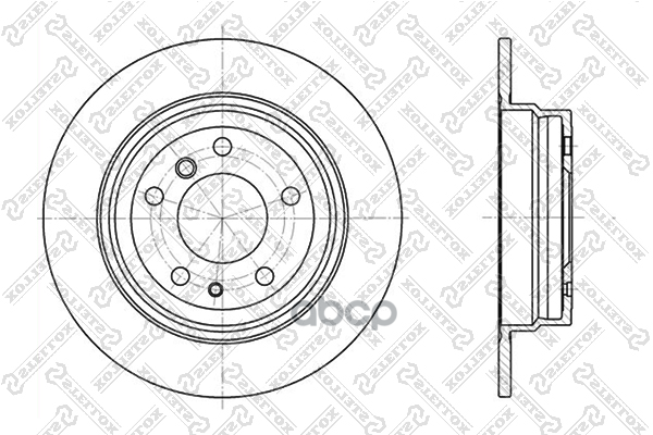 Диск Тормозной Задний Bmw E34 2.0-3.5 M20-M30/M43-M60 87 60201520Sx Stellox арт. 60201520SX