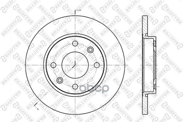 Диск тормозной передний Peugeot 206, Citroen Xsara 1.1/1.4/1.5D 9 Stellox арт. 60201926SX
