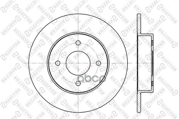 Диск Тормозной Задн.  60202252Sx Stellox арт. 60202252SX