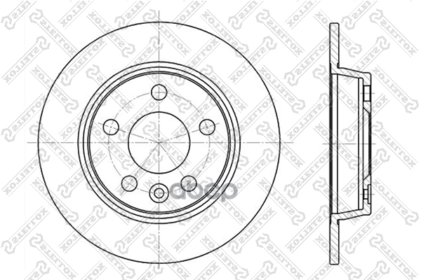 диск тормозной задн. 60202546SX Stellox арт. 60202546SX