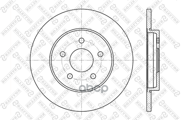 Диск Тормозной Задн. 60202551Sx Stellox арт. 60202551SX