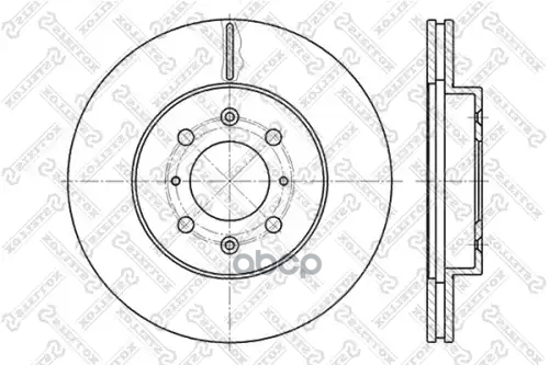 Диск Тормозной Перед. 60202614Vsx Stellox арт. 60202614VSX