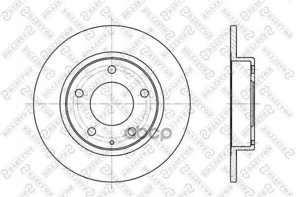 Диск тормозной задний Mazda 626/MX-6/Xedos 6 1.6-2.5 91> STELLOX 6020-3228-SX Stellox арт. 60203228_SX