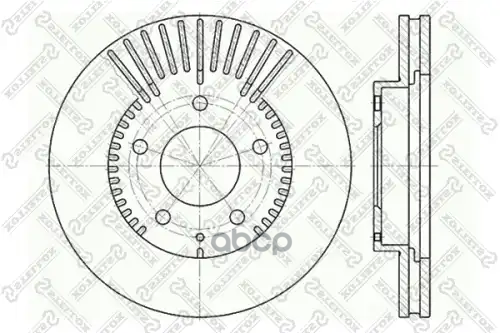 Диск тормозной передний Mazda MPV/Xedos 9 2.0/2.3/2.5 93> STELLOX 6020-3254V-SX Stellox арт. 60203254V_SX