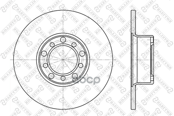 Диск тормозной передний MB W123 2.0-3.0TD 76-85 STELLOX 6020-3304-SX Stellox арт. 60203304_SX