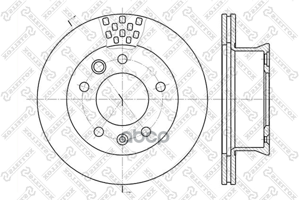 диск тормозной  60203334VSX Stellox арт. 60203334VSX