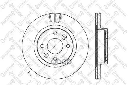 Диск тормозной передний Renault Espace 2.0-2.1TD 84-96 Stellox арт. 60203922VSX