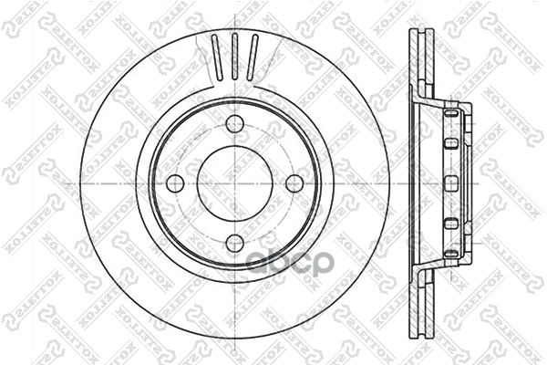 диск тормозной перед.  60204740VSX Stellox арт. 60204740VSX