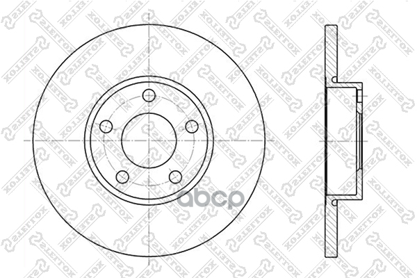 Диск тормозной передний Audi 100/A4/A6 2.0-2.5TDi 90> Stellox арт. 60204742SX