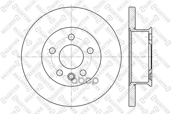 Диск тормозной передний VW T4 90-96 STELLOX 6020-4746-SX Stellox арт. 60204746_SX