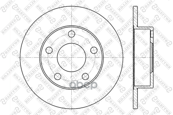 Диск Тормозной Задн.  60204763Sx Stellox арт. 60204763SX