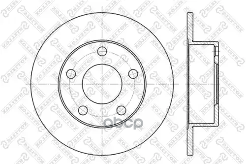 Диск тормозной задний Audi A6 1.8T-2.5TDi 97> STELLOX 6020-4764-SX Stellox арт. 60204764_SX