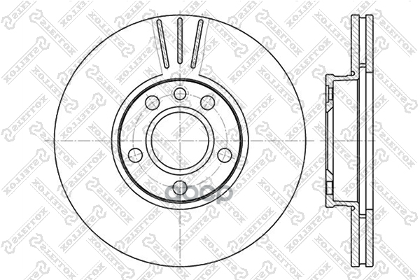 Диск Тормозной Передний Audi A8, Vw T4 1.9D-2.5Tdi 90> Stellox 6020-4783V-Sx Stellox арт. 60204783V_SX