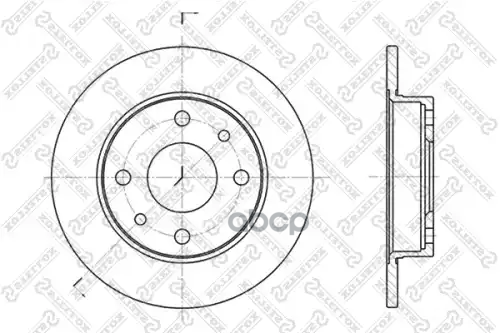 Диск тормозной Fiat Bravo/Tempra 1.4 88> STELLOX 6020-9922-SX Stellox арт. 60209922_SX