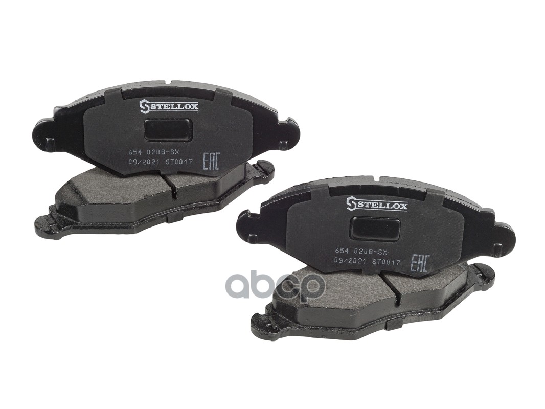 колодки дисковые п.! с антискрип. пластинами Peugeot 206 1.4/1.6/1.4HDi/1.9D 01> Stellox арт. 654020BSX