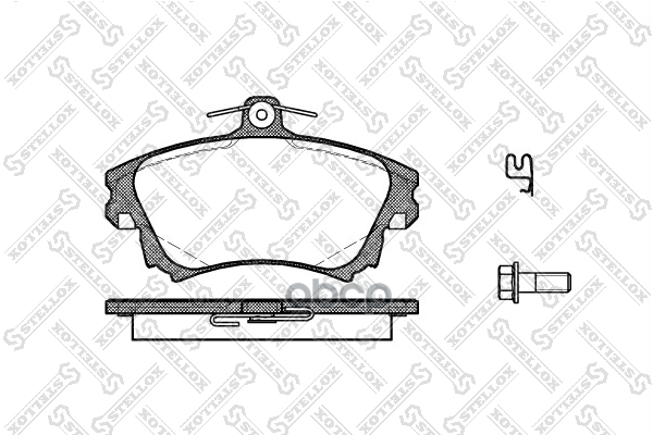Колодки дисковые п. с антискрип.пл. Mitsubishi Carisma,Volvo S40/V Stellox арт. 719002BSX