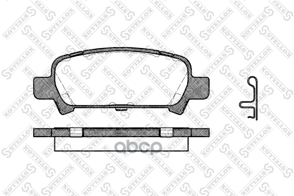 Колодки дисковые з. Subaru Forester 2.0 97-02/Impreza 00>/ Stellox арт. 740002BSX