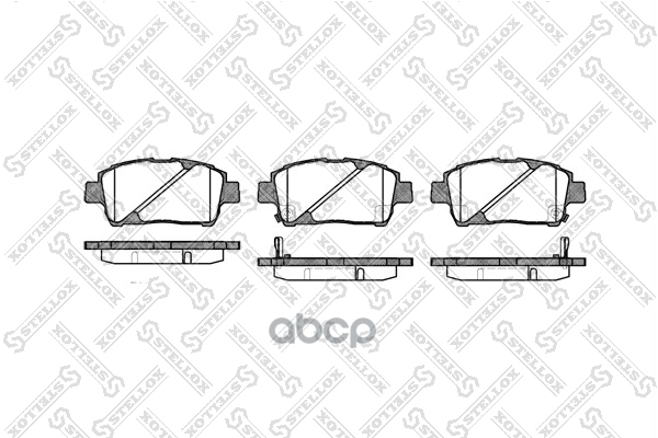 колодки дисковые торм. перед.  751002BSX Stellox арт. 751002BSX