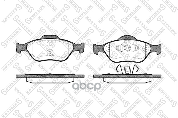 Колодки дисковые п. Ford Fiesta 1.3-1.6/1.4T Stellox арт. 777000SX