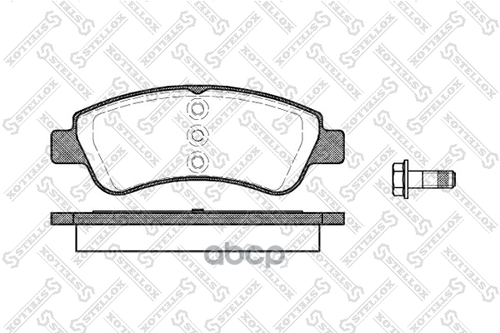 Колодки дисковые п. Fiat Idea/Doblo, Citroen Berlingo/C3/Xsara 1.4 Stellox арт. 852000BSX