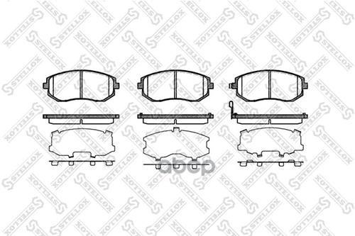 Колодки дисковые п. Subaru Lagacy/Outback 2.0/2.5 03> Stellox арт. 962011BSX