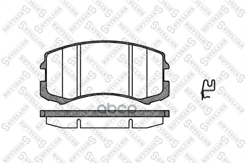 колодки дисковые п Mitsubishi Lancer 1.3-2.0 03 976001SX Stellox арт. 976001SX