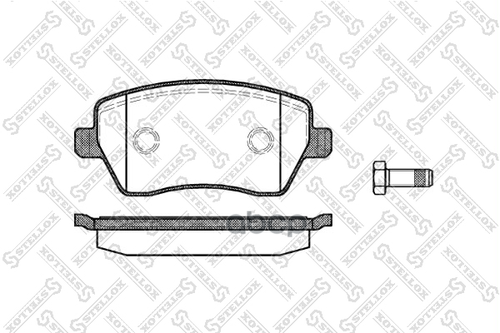 Колодки дисковые п. Nissan Micra 1.2i-1.5CDi &16V 03> Stellox арт. 998000SX