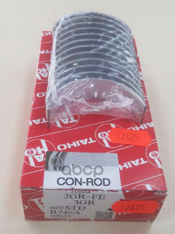 Вкладыши шатунные к-т STD TOYOTA CAMRY/CROWN/HARRIER 2GR-FE/3GR-FE/4GR-FE/4GR-FSE TAIHO арт. R740A STD