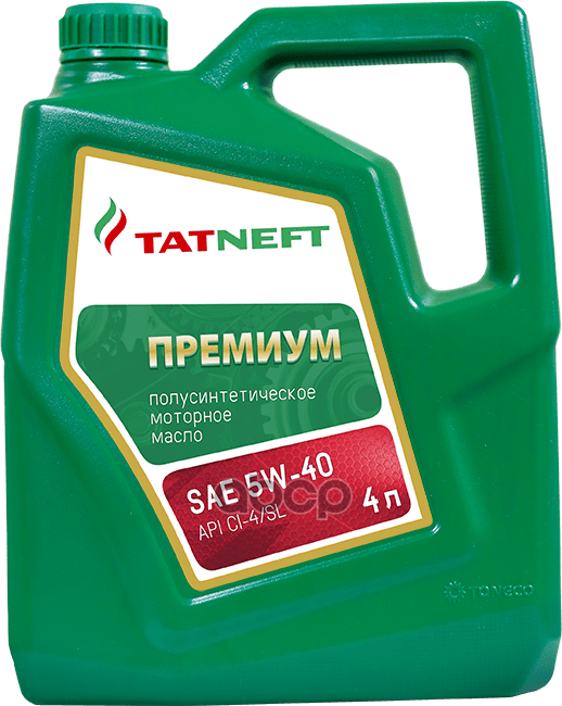 TATNEFT Масло Моторное Премиум Sae 5W40 Api Ci-4/Sl 4L