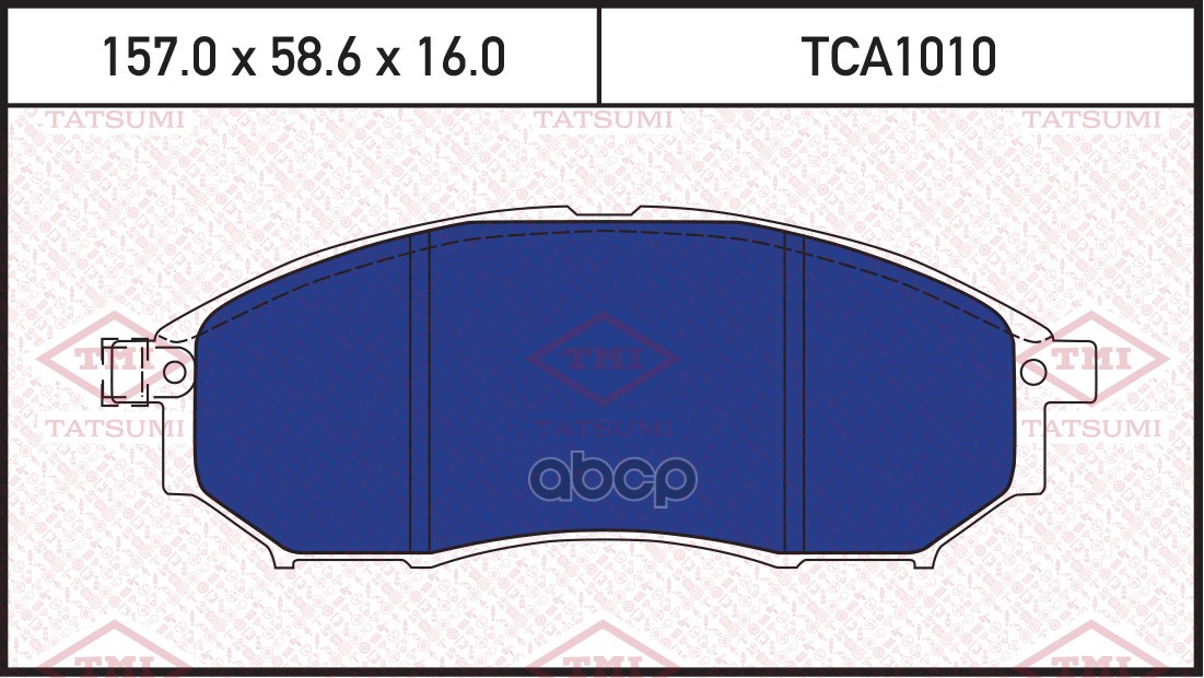 Колодки тормозные дисковые передние RENAULT Koleos 08-NISSAN Murano 03-INFINITI G,EX,M 08- TCA1010 TATSUMI арт. TCA1010