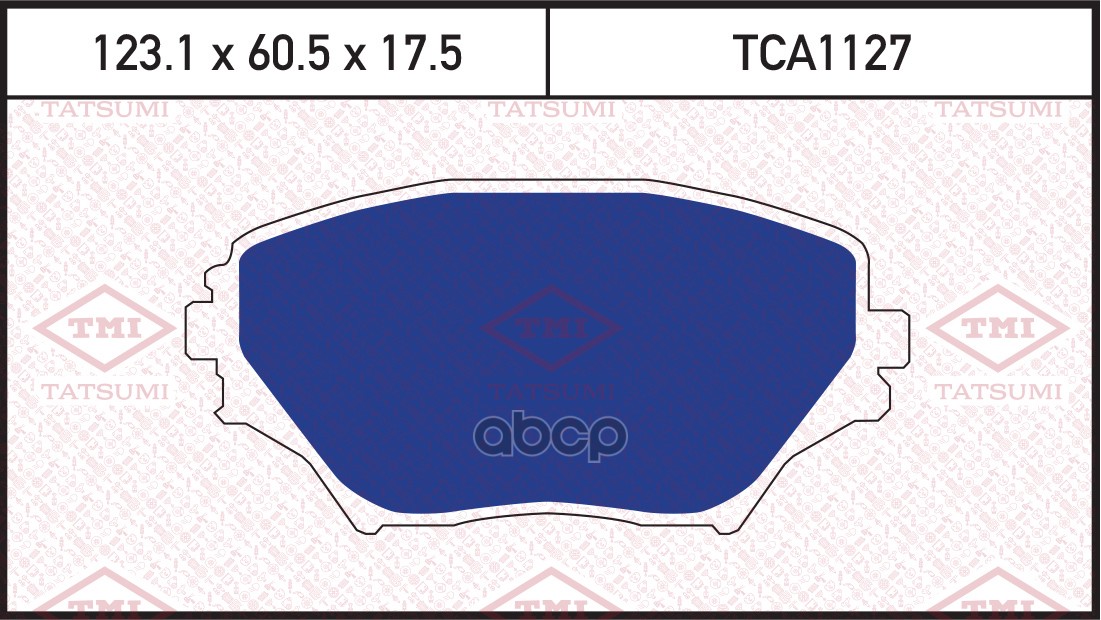 Колодки Тормозные Дисковые | Перед | TATSUMI арт. TCA1127