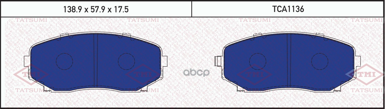 Колодки Тормозные Дисковые Mazda Cx-7 07-> TATSUMI арт. TCA1136