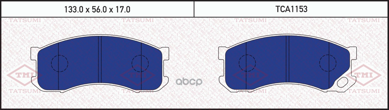Колодки тормозные дисковые передние TATSUMI арт. TCA1153