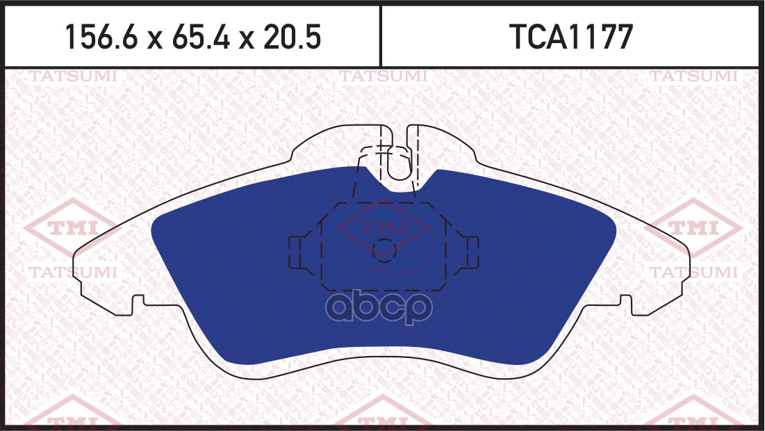 Колодки тормозные дисковые передние TATSUMI арт. TCA1177