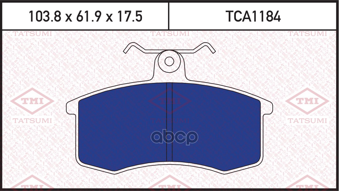 Колодки тормозные дисковые передние TATSUMI арт. TCA1184
