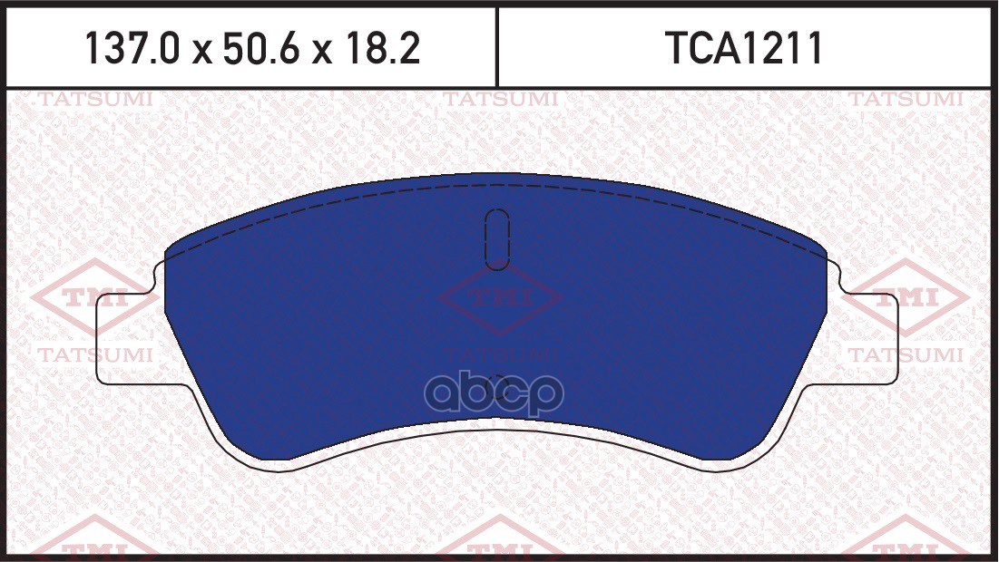 Колодки тормозные дисковые передние TATSUMI арт. TCA1211