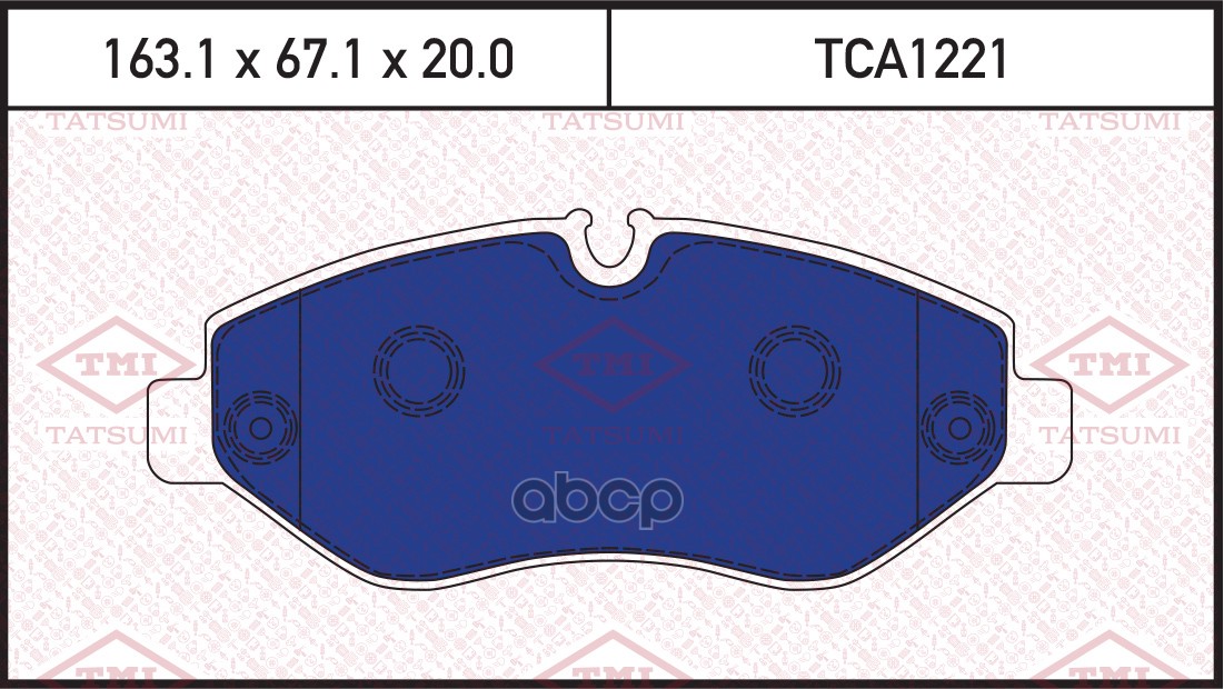 Колодки тормозные дисковые передние TATSUMI арт. TCA1221