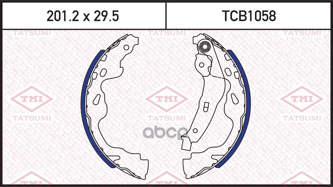 Колодки тормозные барабанные TOYOTA Aygo/Corolla Verso/Yaris 99-SUZUKI Splash/Swift 05-CITROEN C1 05-OPEL Agila 08-PEUGEOT 10...