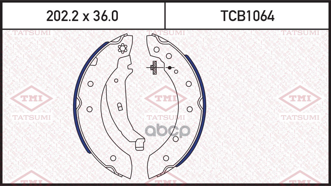 Колодки тормозные барабанные TATSUMI арт. TCB1064