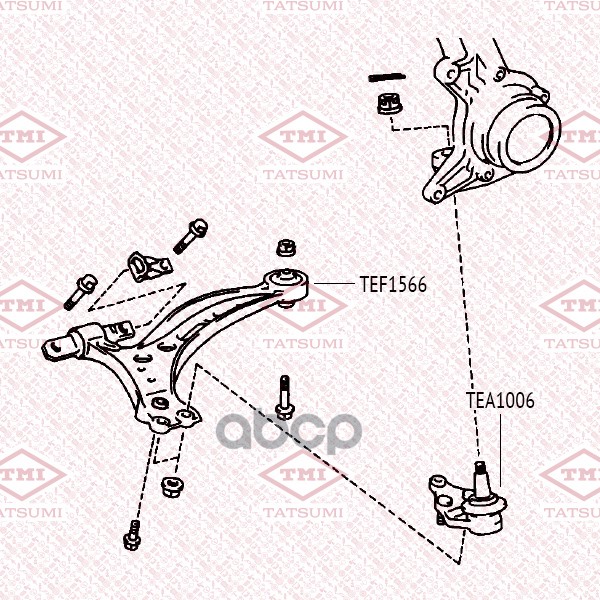 Опора шаровая нижняя L/R TOYOTA Camry/Avalon 91-LEXUS RX 00- TEA1006 TATSUMI арт. TEA1006