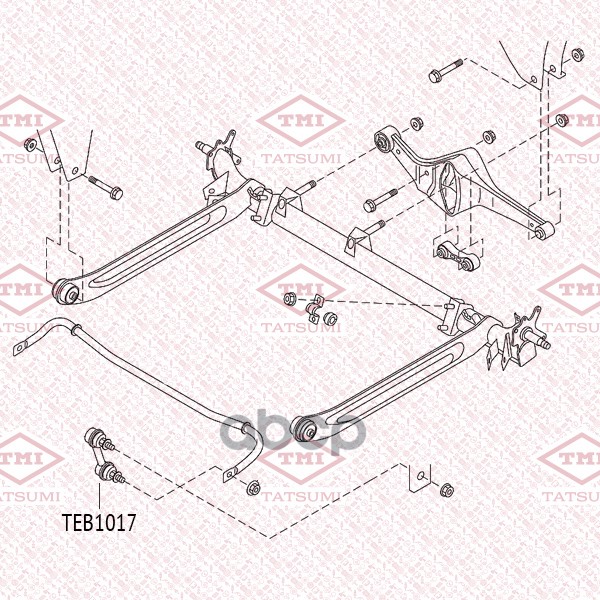 Тяга стабилизатора задняя L/R TATSUMI арт. TEB1017