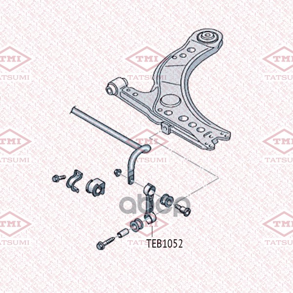 Тяга Стабилизатора Audi A3 96->Skoda Octavia 96->Vw Bora/Golf/New Beetle 98-> TATSUMI арт. TEB1052
