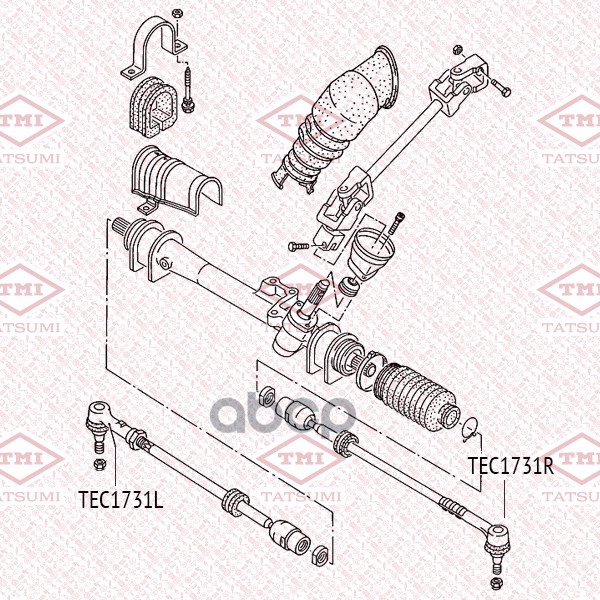 Наконечник рулевой тяги L TATSUMI арт. TEC1731L