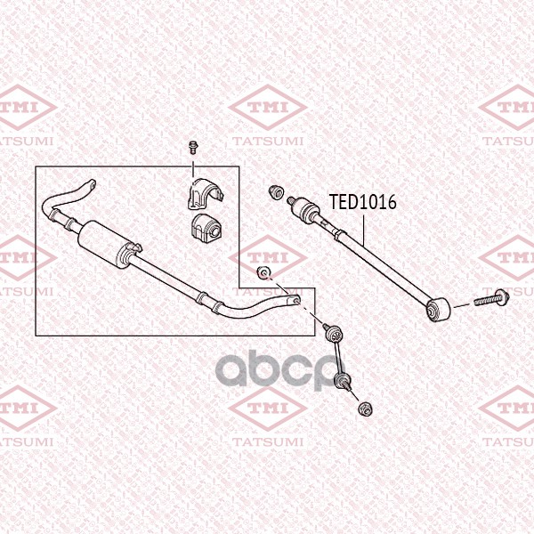Тяга рулевая L/R TATSUMI арт. TED1016