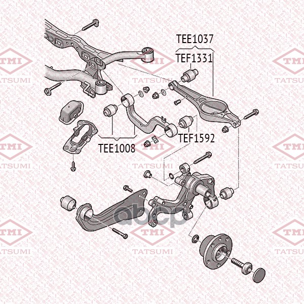 Рычаг задней подвески нижний L/R TATSUMI арт. TEE1037