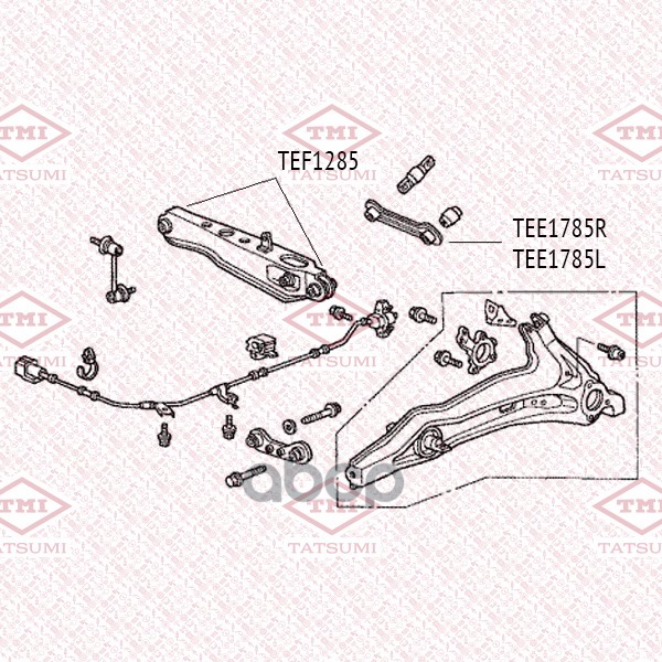 Рычаг Подвески | Зад Лев | TATSUMI арт. TEE1785R