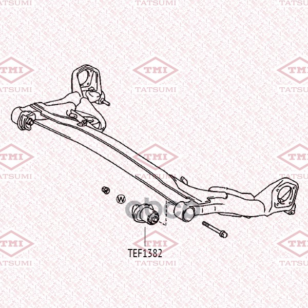 Сайлентблок задней балки TOYOTA Ipsum/Gaia/Picnic 96- TEF1382 TATSUMI арт. TEF1382
