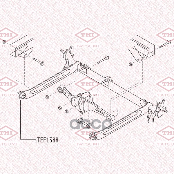 Сайлентблок задней балки TATSUMI арт. TEF1388